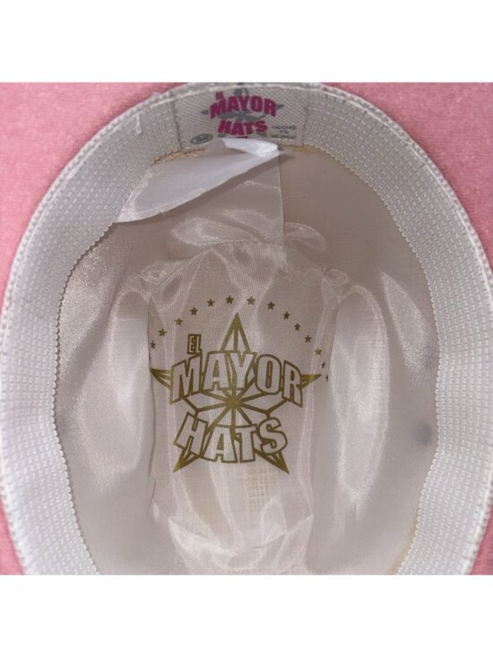 El Mayor Cowgirl Cowboy Hat Pink Sz M EUC RARE BEYONCÉ COUNTRY LINE DANCE
